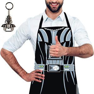 BBQ Apron for Men Funny Apron for Adults, Darth Vader NWT w/FREE BOTTLE OPENER